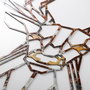 Wallity Deer - 3 Accesorio de Pared de Metal Multicolor